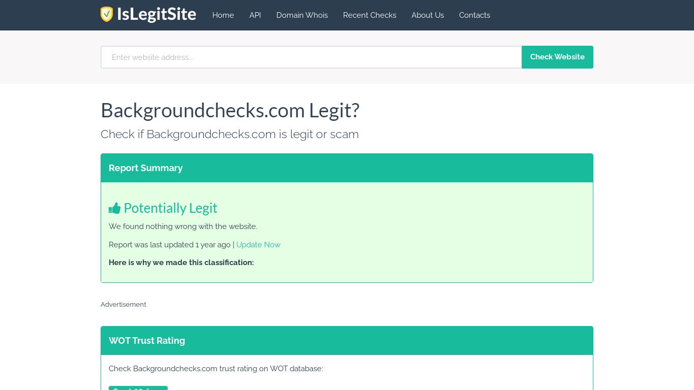 Is Backgroundchecks.com Legit or Scam? | IsLegitSite